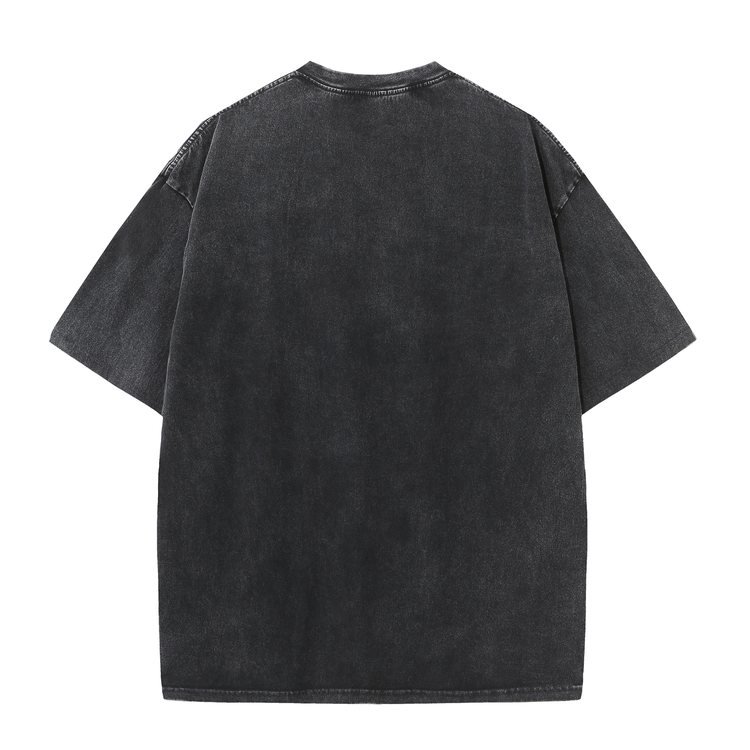 100% Cotton Men's T-shirts Oversized Heavy Vintage blank Streetwear Tee Loose Casual Acid Wash Faded T Shirts