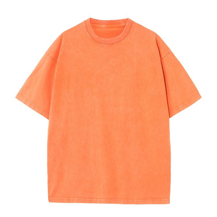 100% Cotton Men's T-shirts Oversized Heavy Vintage blank Streetwear Tee Loose Casual Acid Wash Faded T Shirts