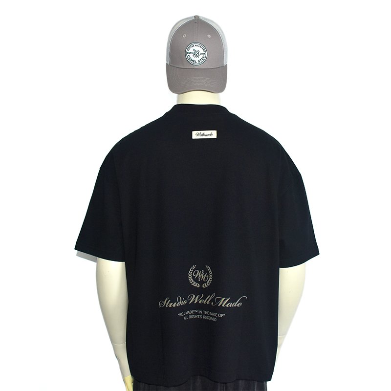 Hot selling 100% cotton drop shoulder boxy cropped t shirt custom design streetwear oversize men's t-shirts