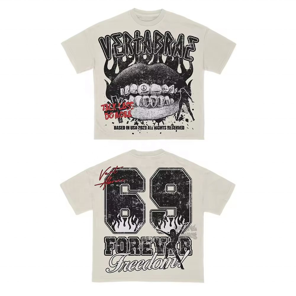 Factory Customized Printed Logo Wash 2 Piece Graphic Mens T Shirt And Short Set For Men Summer Tracksuit Men's Sets