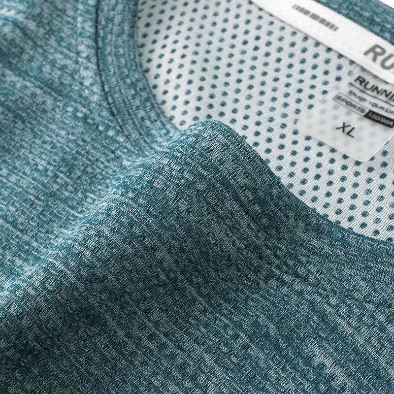 Wholesale Blank Men's T-Shirts High Quality Blue Sportswear Sport Quick Dry T-Shirts For Men