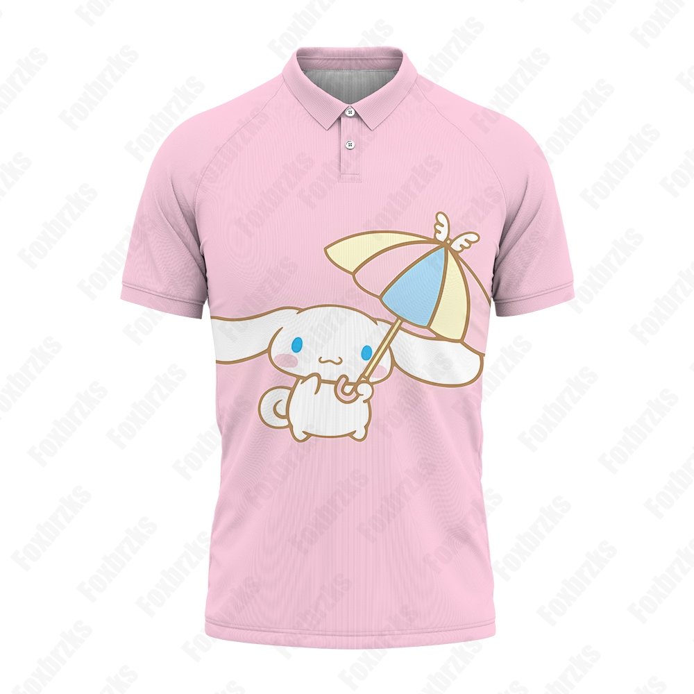 Laurel Dog Oversized Men Women Polo Shirt Men's T-shirt Trend Sanrios Children's Clothing Short Sleeve 2024 Shirts 5XL Tops