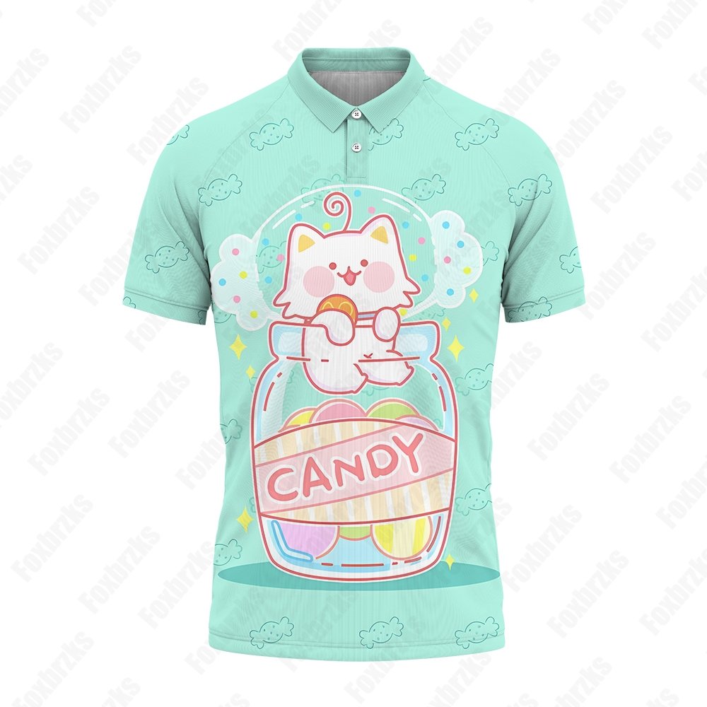 Laurel Dog Oversized Men Women Polo Shirt Men's T-shirt Trend Sanrios Children's Clothing Short Sleeve 2024 Shirts 5XL Tops