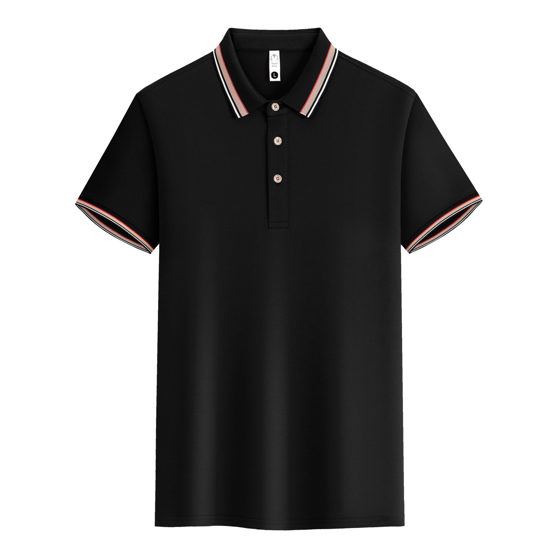 High Quality Custom Men's Short Sleeves T-Shirt Fashionable V-Neck Embroidered Print Formal Vintage Style Mixed Colors Jersey