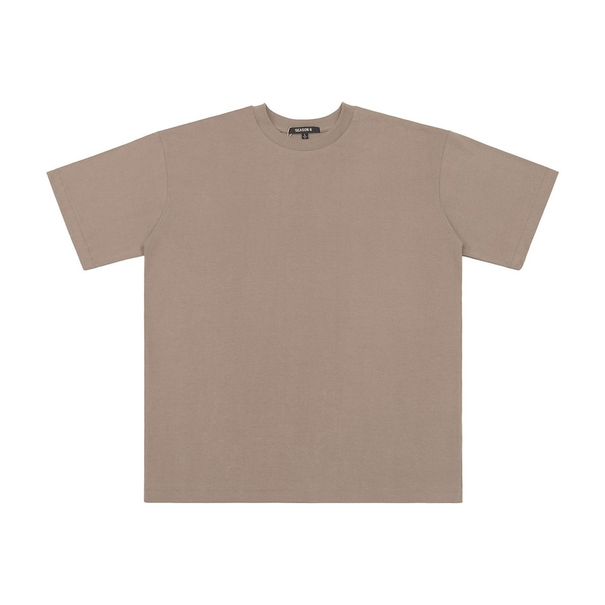 Solid color washed and worn-out base short sleeved men's T-shirt made of 100% cotton, with a comfortable, simple and fashionable