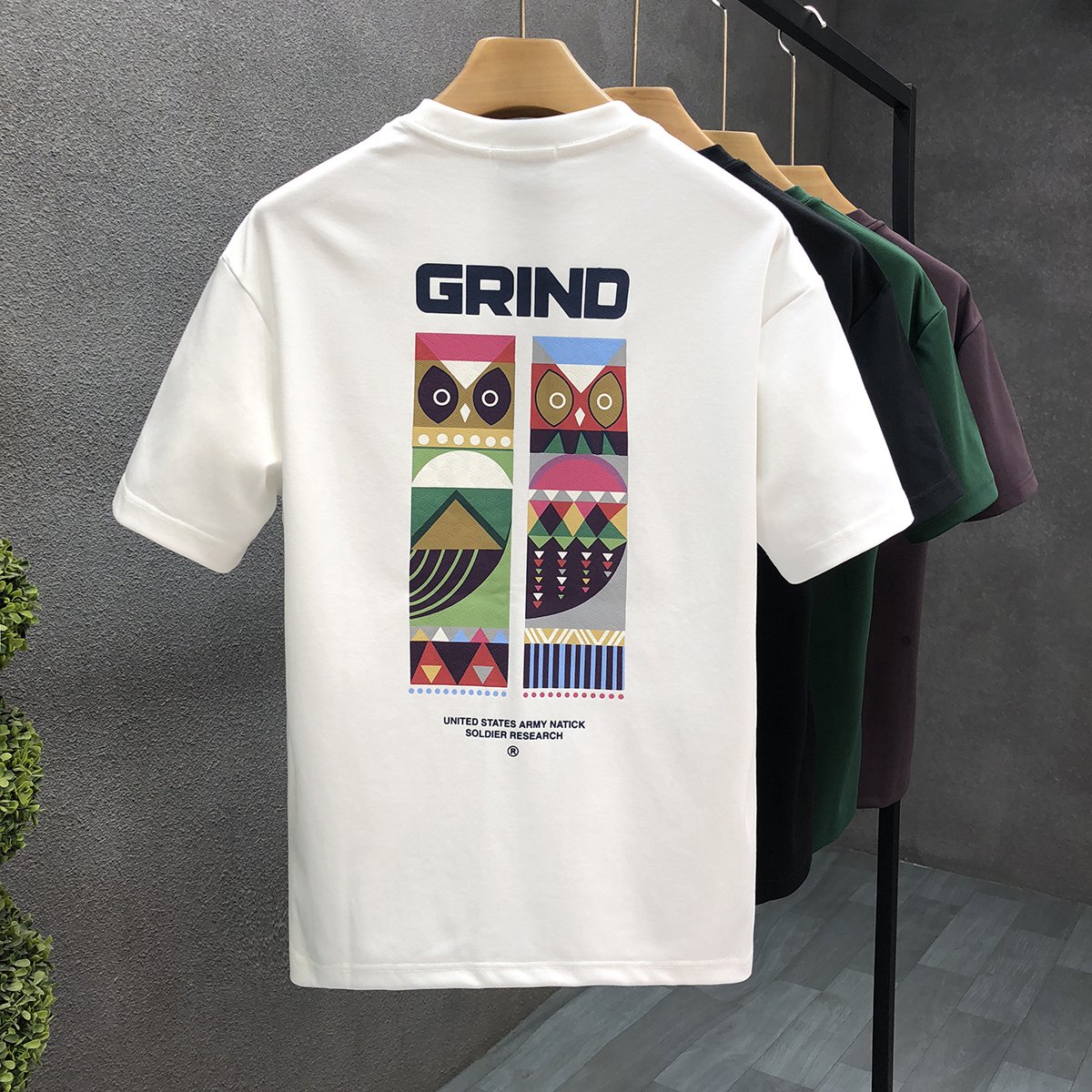 Waffle Short-sleeved Men's Summer Design Sense Niche Trendy Brand Clothes American Loose Trendy All-match Men's T-shirt