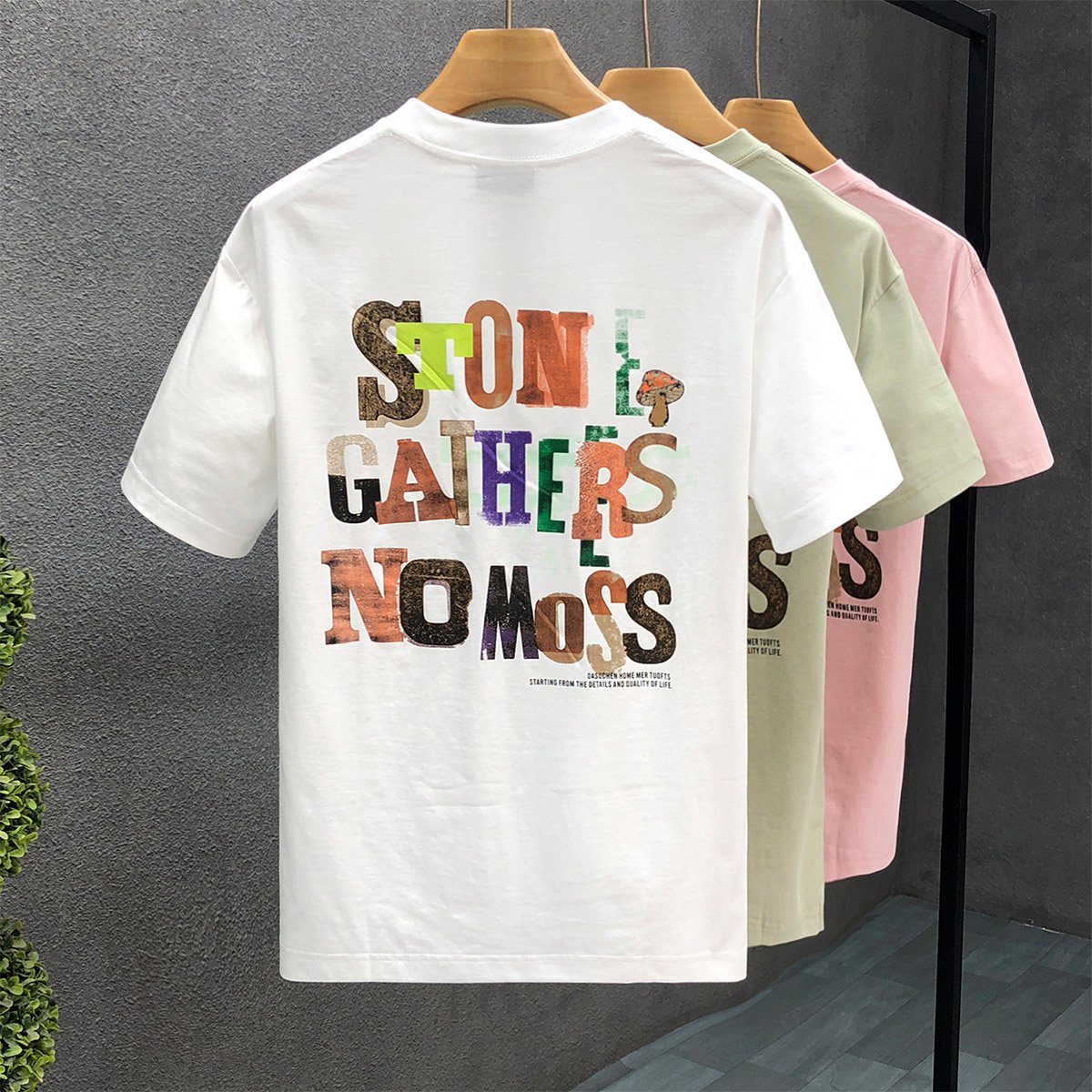 Waffle Short-sleeved Men's Summer Design Sense Niche Trendy Brand Clothes American Loose Trendy All-match Men's T-shirt