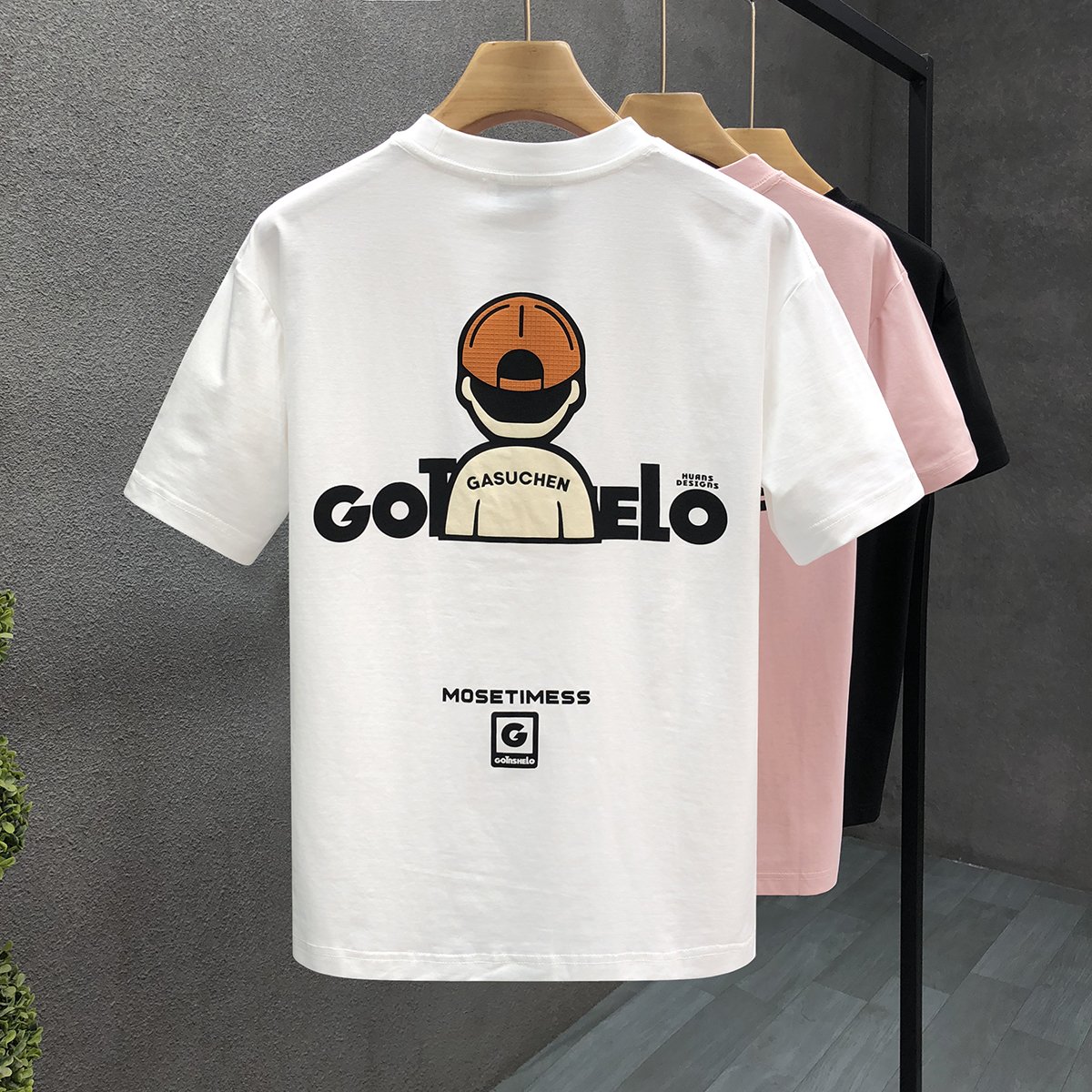 Waffle Short-sleeved Men's Summer Design Sense Niche Trendy Brand Clothes American Loose Trendy All-match Men's T-shirt