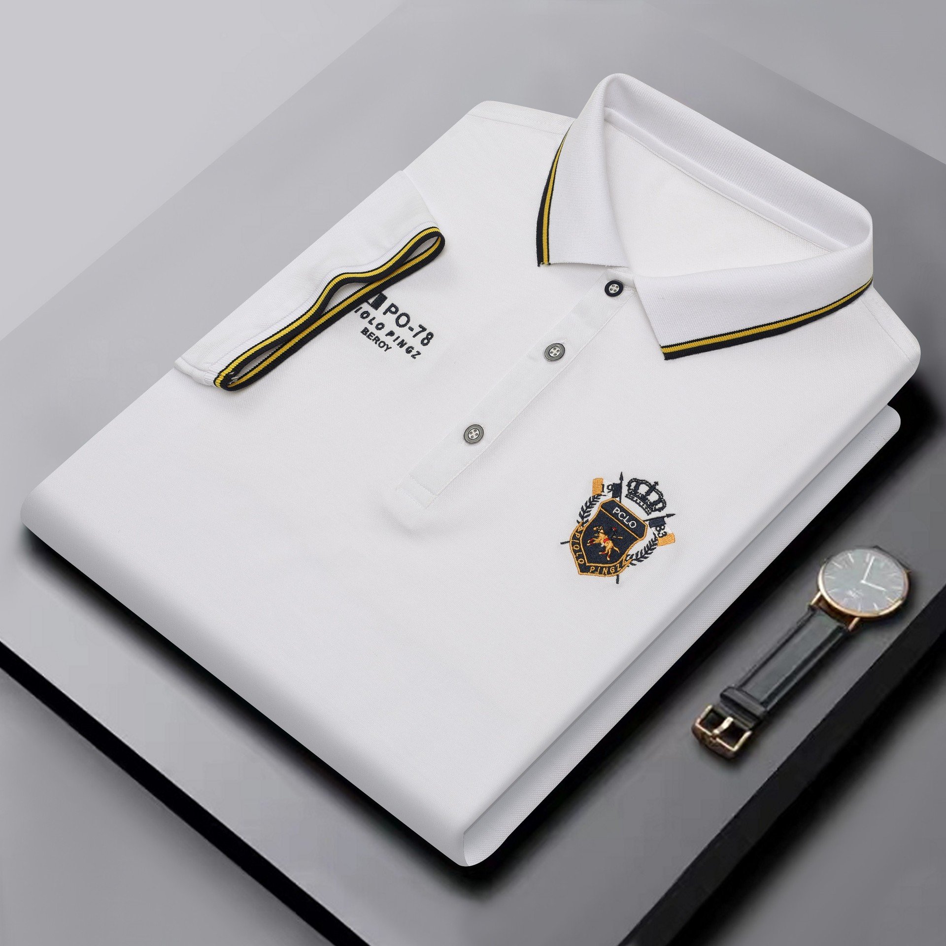High Quality Breathable Man Summer Short Sleeve Embroidered Men's T-shirt T Shirt For Men Polo