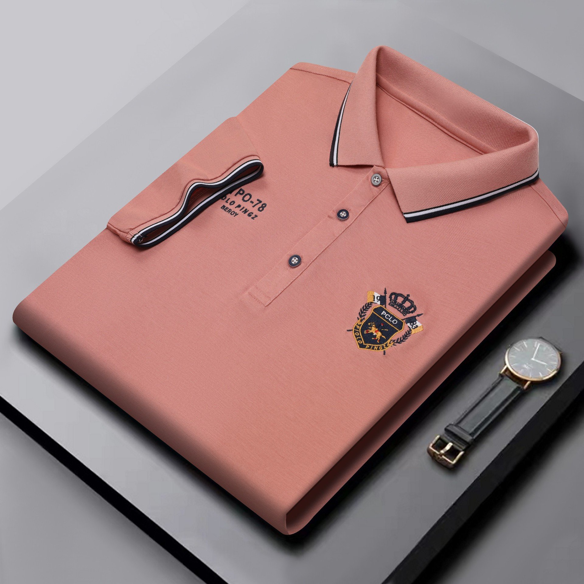High Quality Breathable Man Summer Short Sleeve Embroidered Men's T-shirt T Shirt For Men Polo