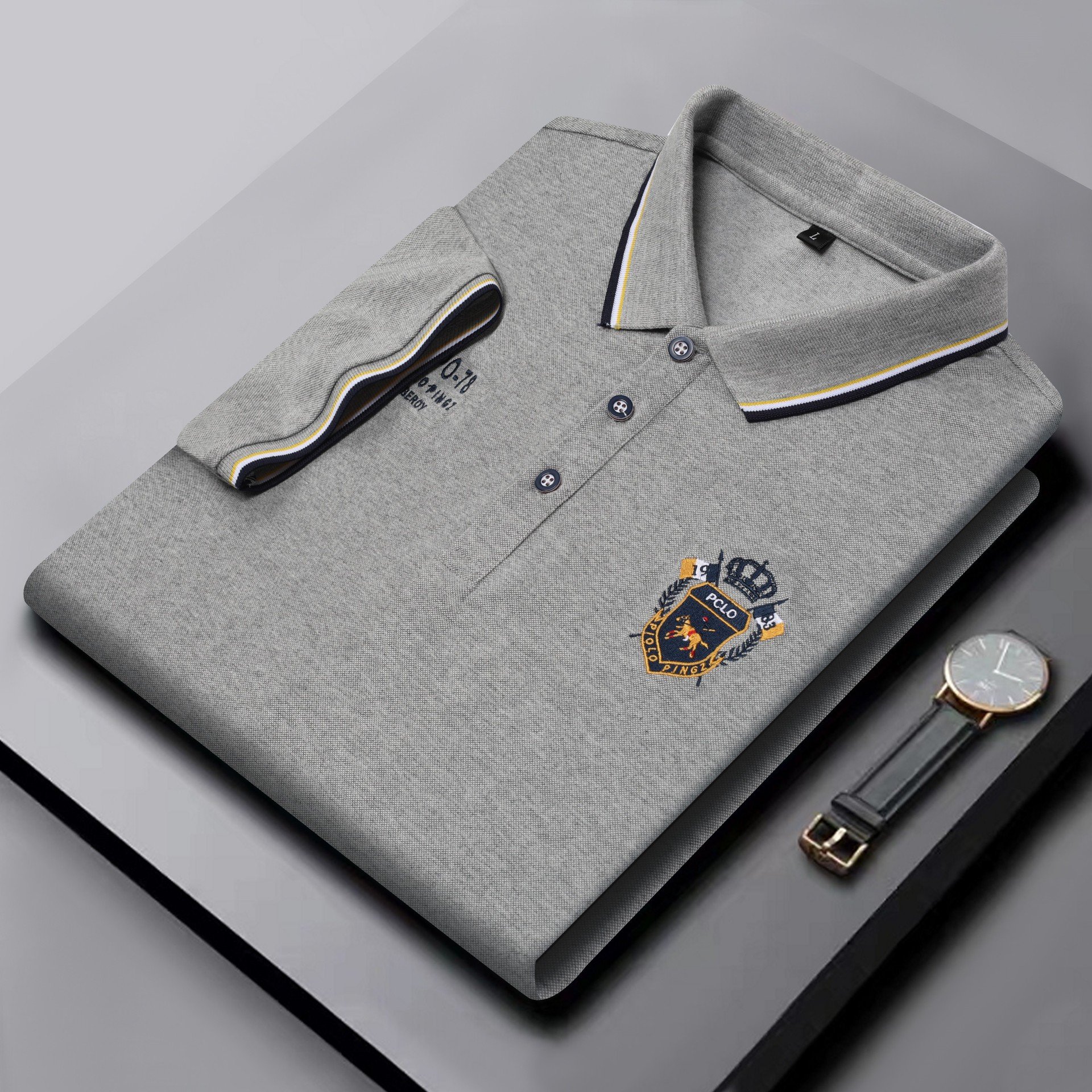 High Quality Breathable Man Summer Short Sleeve Embroidered Men's T-shirt T Shirt For Men Polo