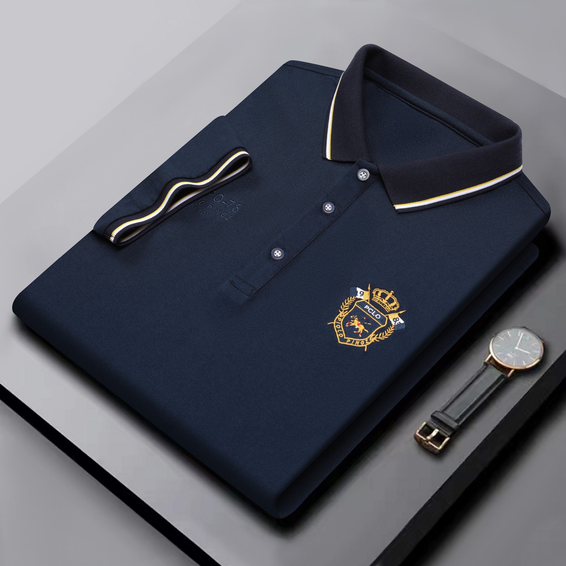 High Quality Breathable Man Summer Short Sleeve Embroidered Men's T-shirt T Shirt For Men Polo