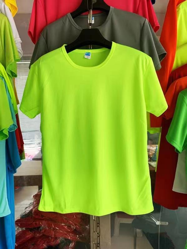 Plain T Shirt Custom Logo Printing Tshirt Sublimation Men's T-shirt for Sports Cheap Blank 100% Polyester Quick Dry-Fit Mesh