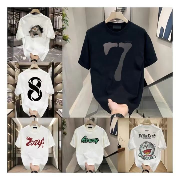 High Quality Cotton Custom T Shirt For Men Blank Heavy Weight Oversized Tshirt Printing Men's T-Shirts