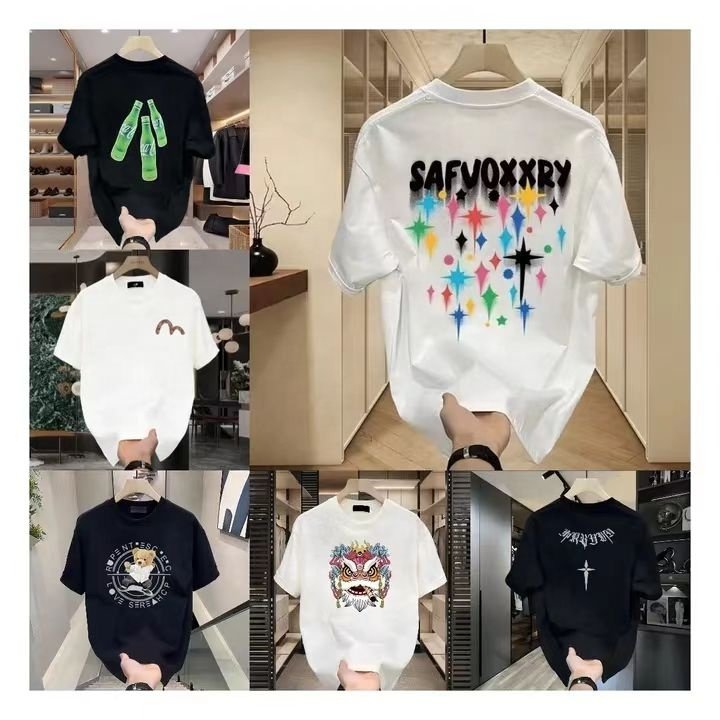 High Quality Cotton Custom T Shirt For Men Blank Heavy Weight Oversized Tshirt Printing Men's T-Shirts