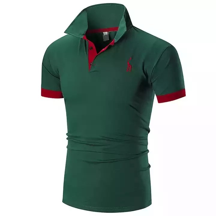 Polo t-shirts 100% Cotton plus size short sleeve Men's Golf polo shirts Custom logo with your embroidered Men's polo shirts