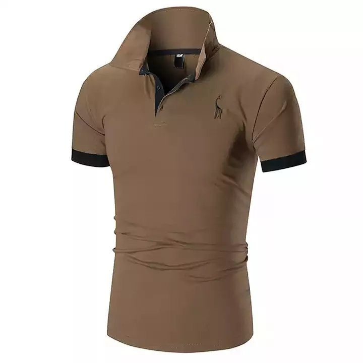 Polo t-shirts 100% Cotton plus size short sleeve Men's Golf polo shirts Custom logo with your embroidered Men's polo shirts
