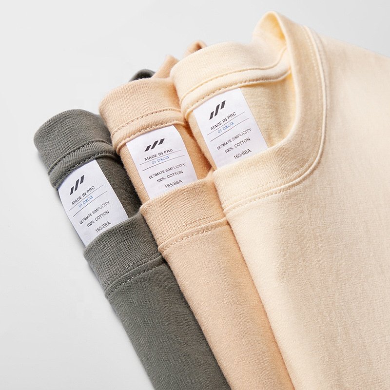Custom High Quality Summer 100% Cotton Blank Oversized Tshirt Custom Printing Heavyweight T Shirt Plain Men's T-shirt For Unisex