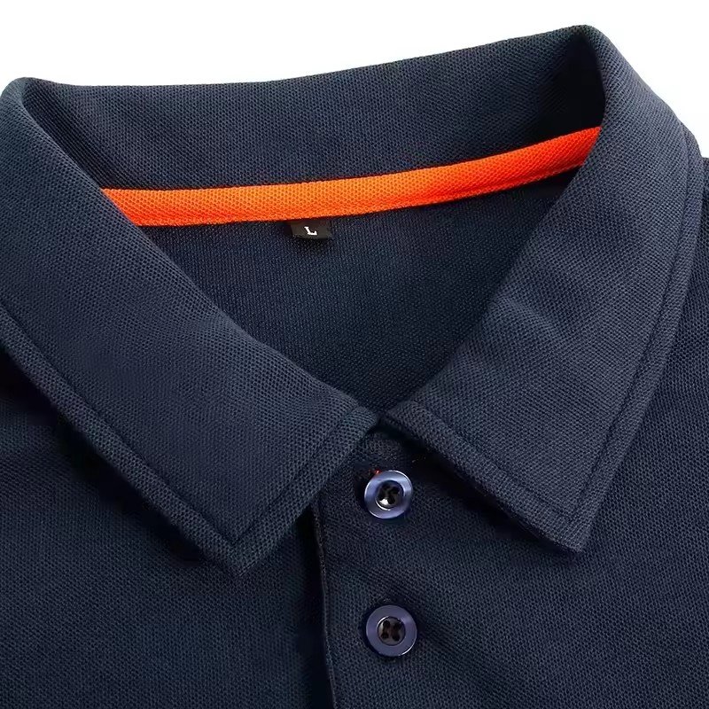 Quality blank collar polo shirt White unisex embroidered polo shirt for custom logo men's T-shirt