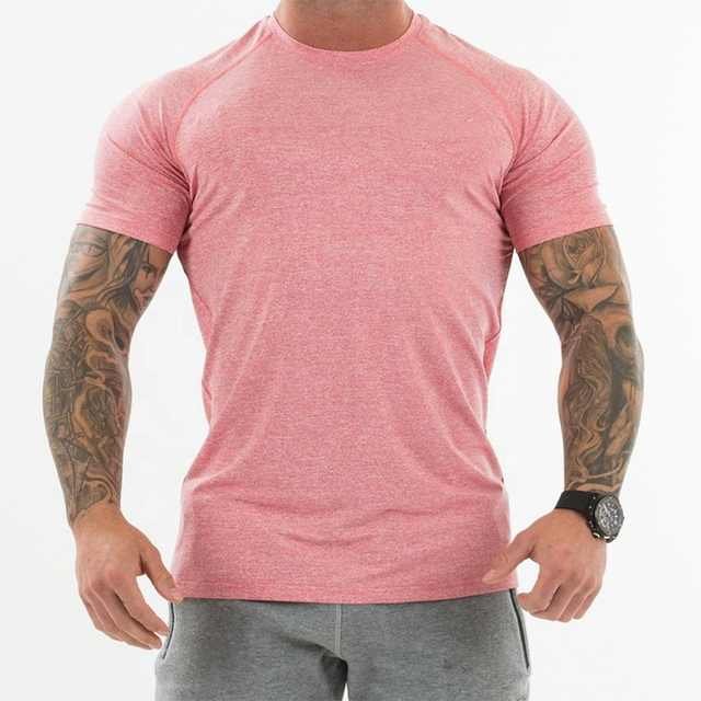 Men's Clothing Cotton Gym T Shirts Custom Logo Blank T shirts for Men
