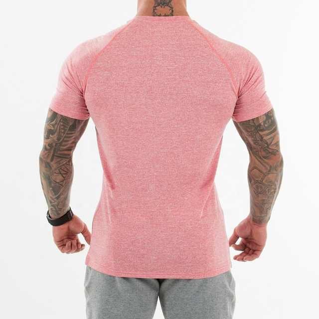 Men's Clothing Cotton Gym T Shirts Custom Logo Blank T shirts for Men