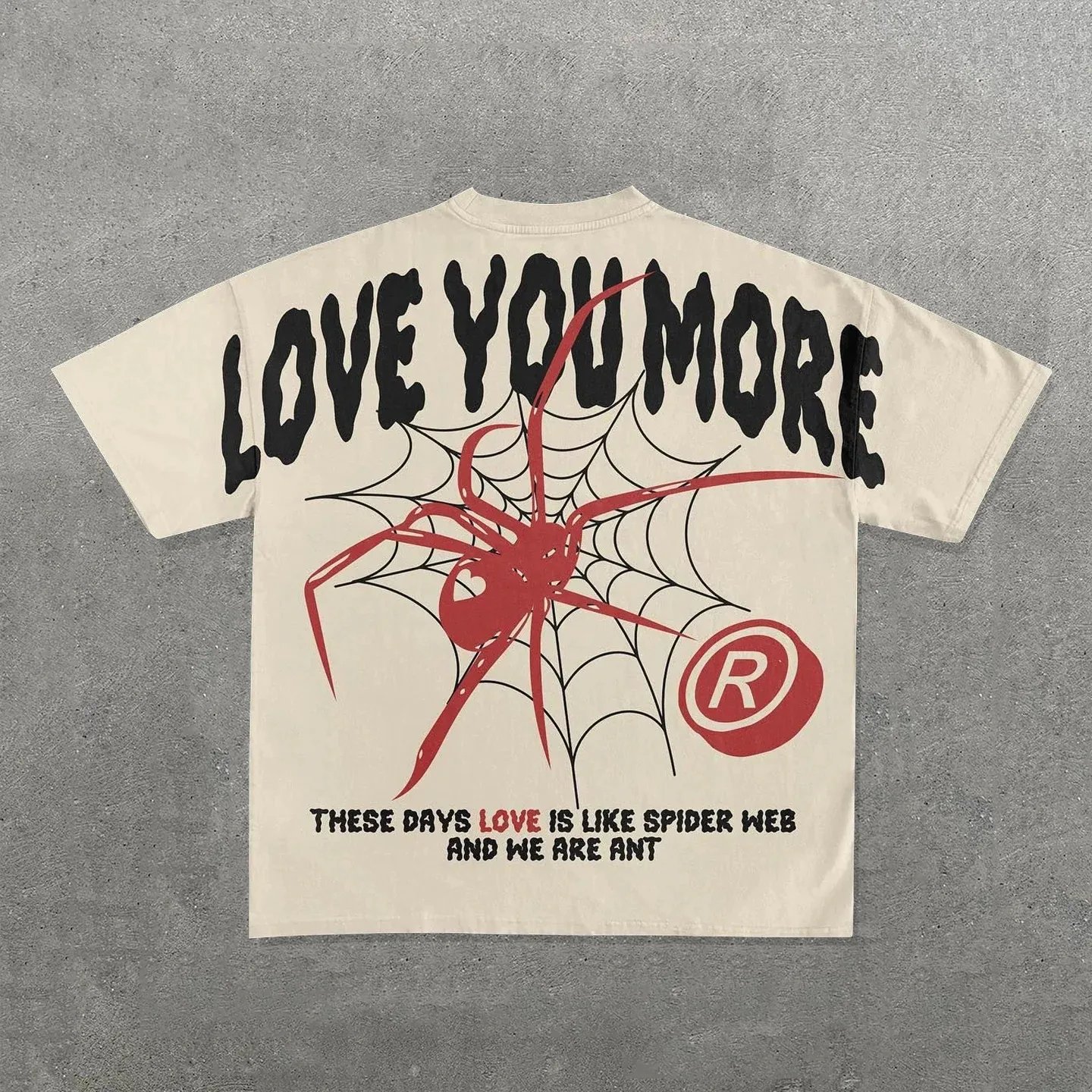 Custom Hip Hop Graphic DTG Printing Vintage Distressed Acid Wash Print T-Shirt Oversize T Shirt Men'S T-Shirts
