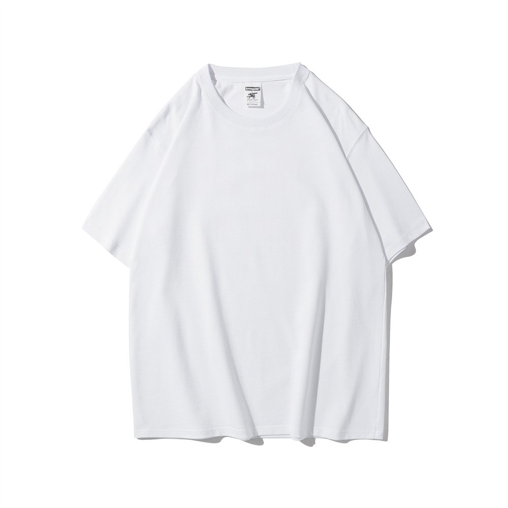 Wholesale Heavyweight 280Gsm Dropped Shoulder Cotton T-Shirt Short Sleeve Solid Color Oversized Blank Unisex T-Shirt