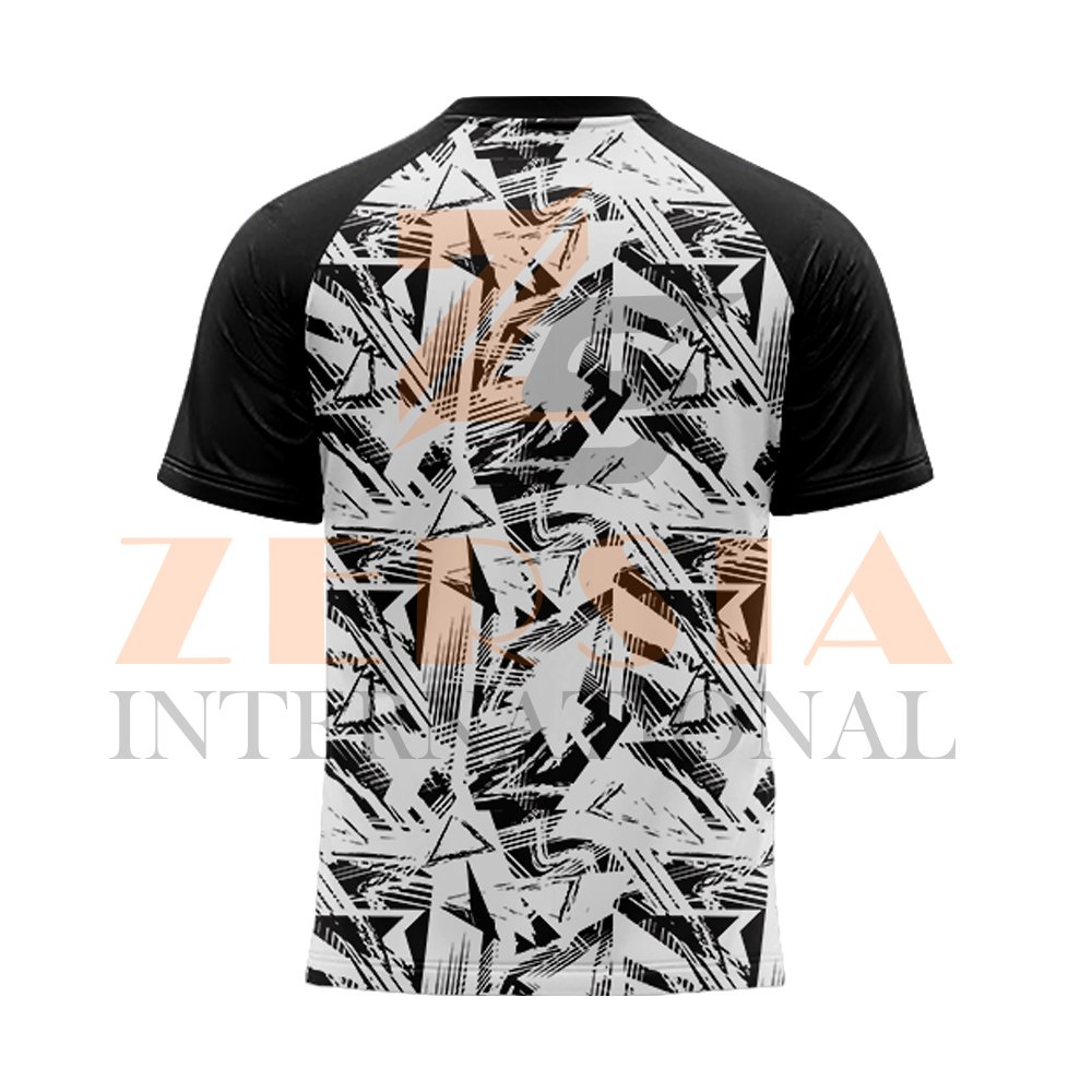 High Quality New Arrival Custom Brand Logo Fashion Raglan Sleeve Sublimation T shirt for men 100% Polyester