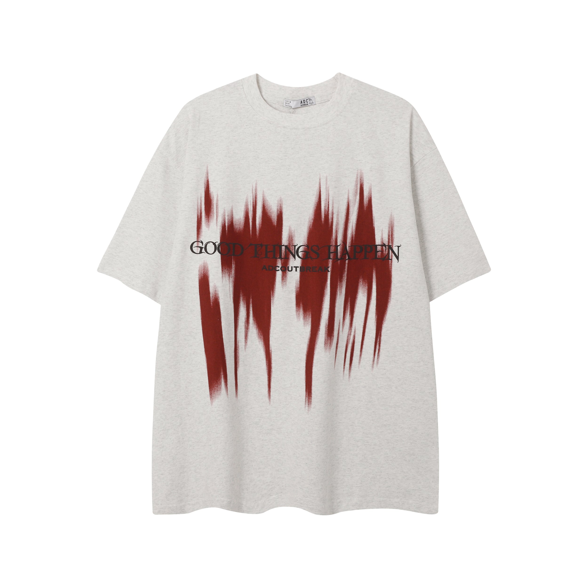 Plus Size Men's T-Shirts Streetwear Gothic Print Oversized Tshirt 100% Cotton Vintage Heavyweight Custom T-Shirt
