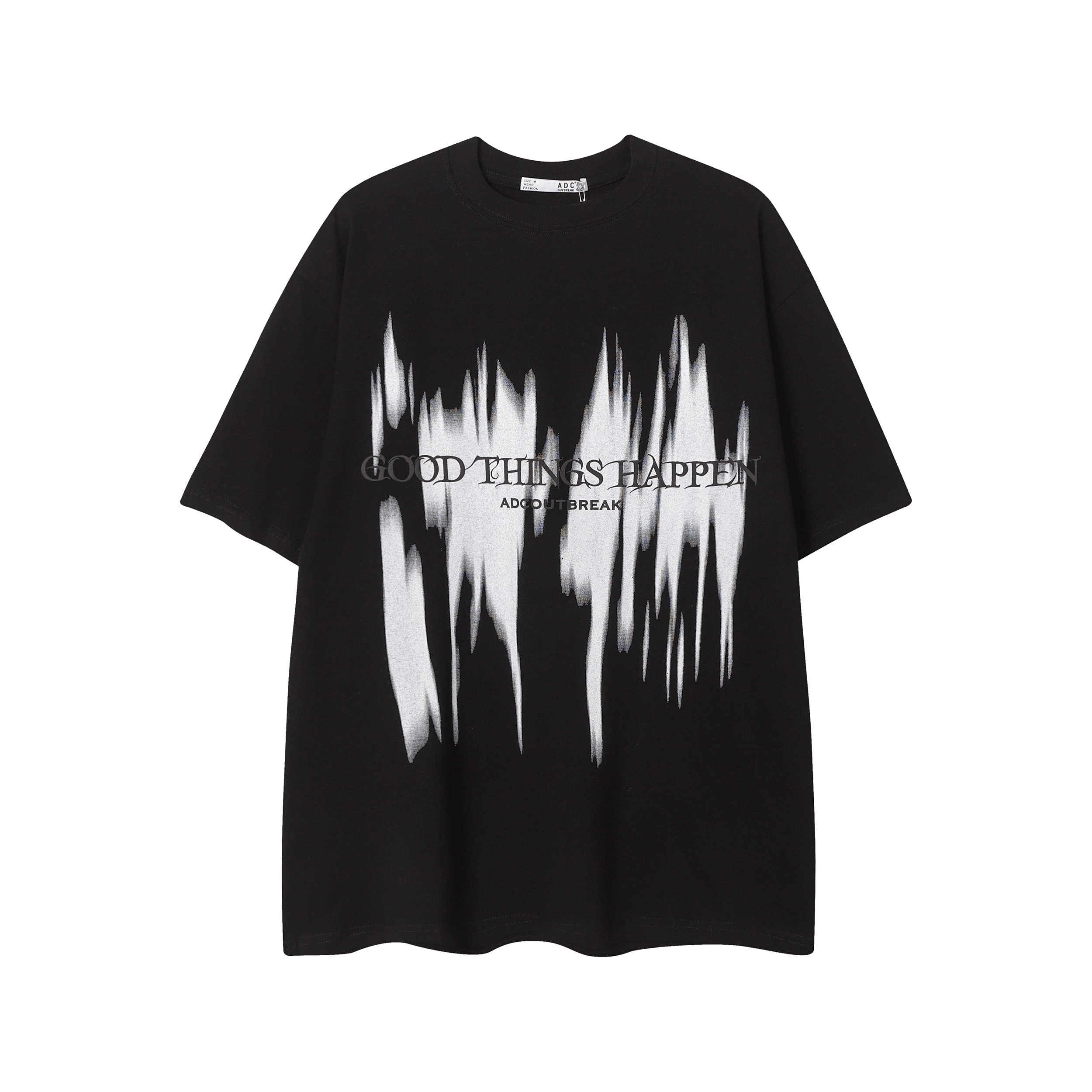 Plus Size Men's T-Shirts Streetwear Gothic Print Oversized Tshirt 100% Cotton Vintage Heavyweight Custom T-Shirt