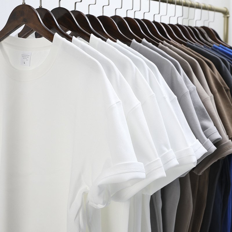 Men'S Clothing Cut And Sew T Shirt Streetwear Drop Shoulder T-Shirt Manufacturer Oversized Boxy Cropped T Shirt Men