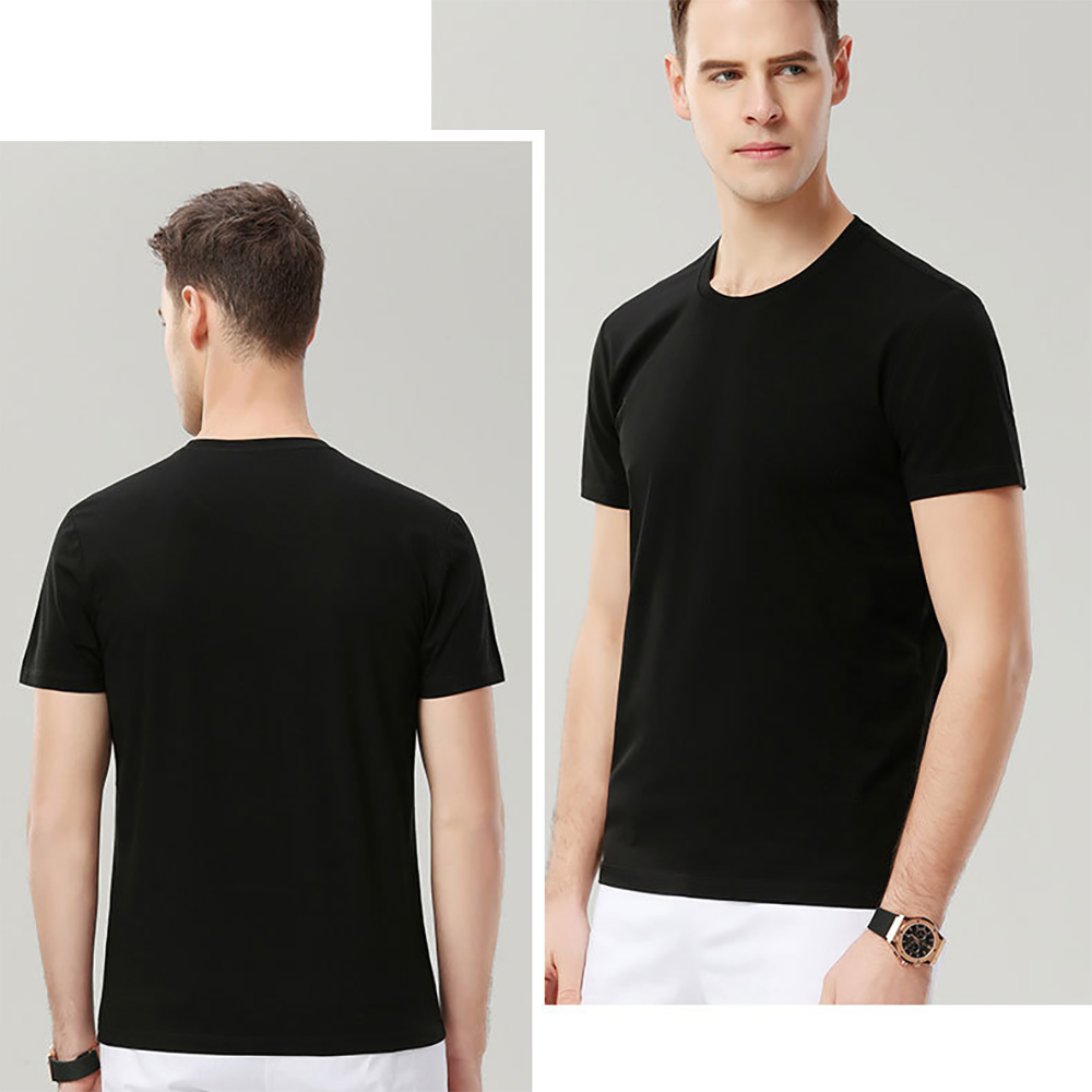 High Quality 100 Cotton Tee Shirt Blank Plain Unisex Tshirts Custom Logo Design Slim Fit Men's T Shirts