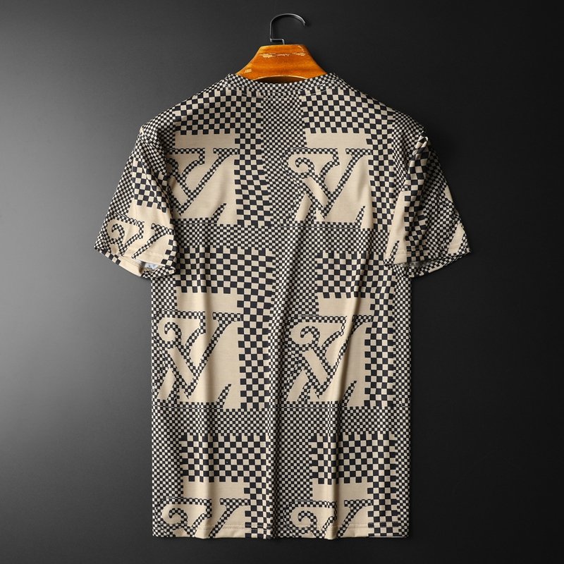 Men's fashion clothing wholesale casual round neck printed T-shirt cotton Short Sleeve men's T-shirt