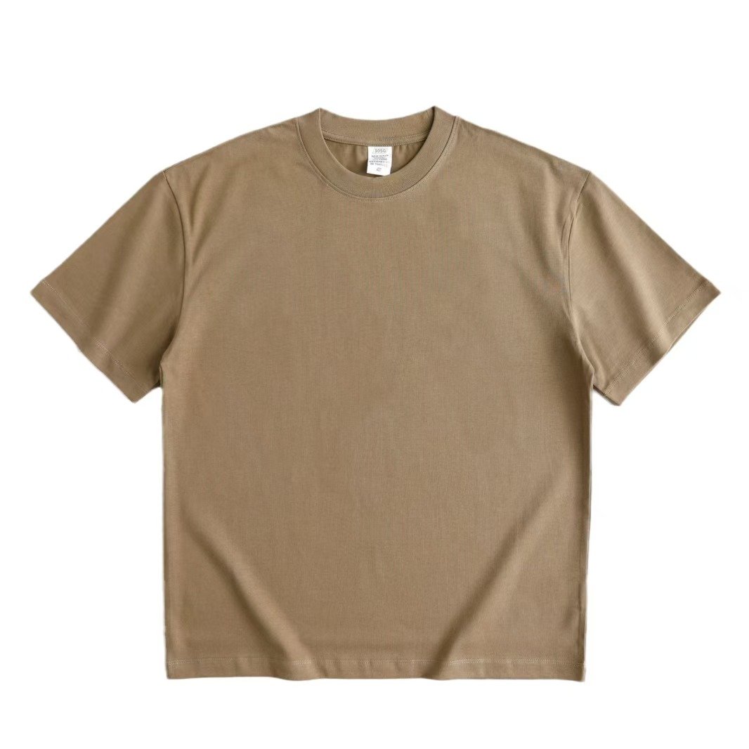 High Quality 305 Gsm Heavy Weight T Shirts Custom Printing Thick Cotton Men's T-shirts Oversized Heavy Cotton