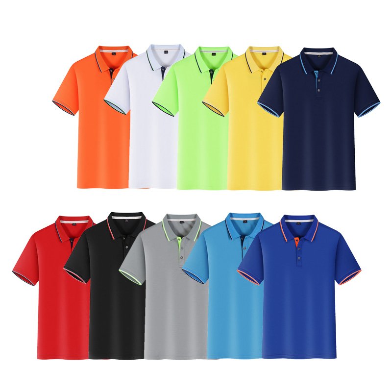 Wholesale Breathable Men's T-Shirt Polo Shirt Quick Drying and Comfortable with Custom Logo for Sports