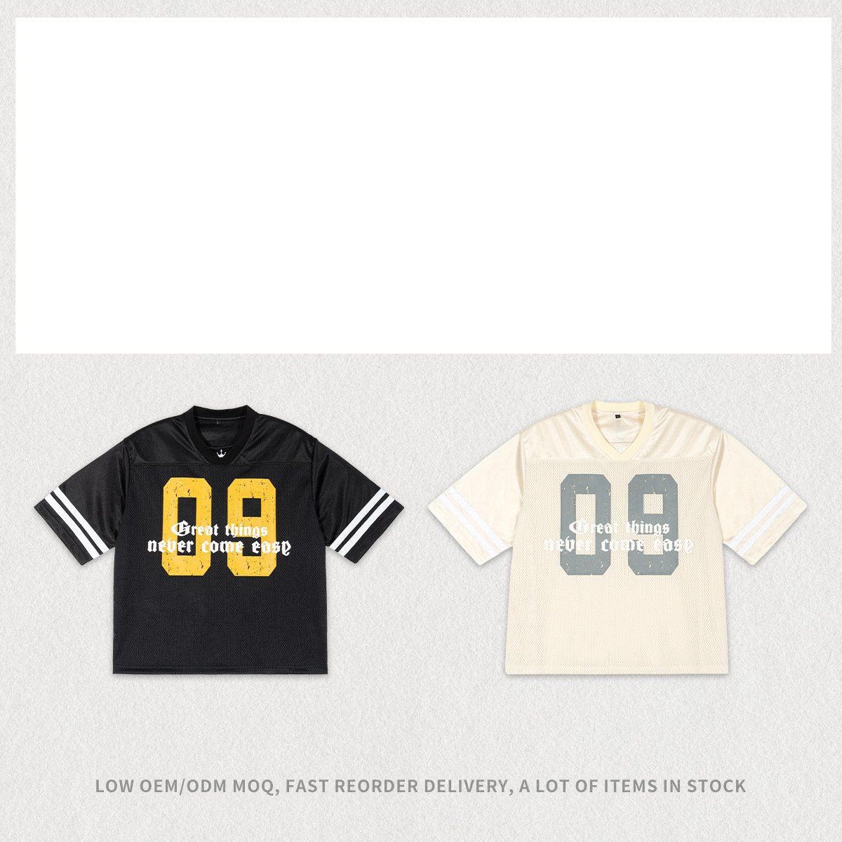 Custom Soccer Mesh T-Shirt Summer Loose Breathable Men'S T-Shirt Printed Casual Sports Premium Short Sleeves