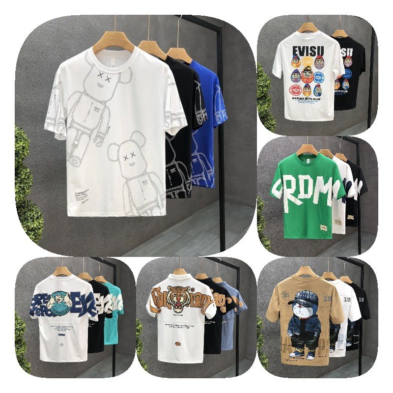 custom 100%cotton graphic tshirt printing pattern custom Men's T-Shirts