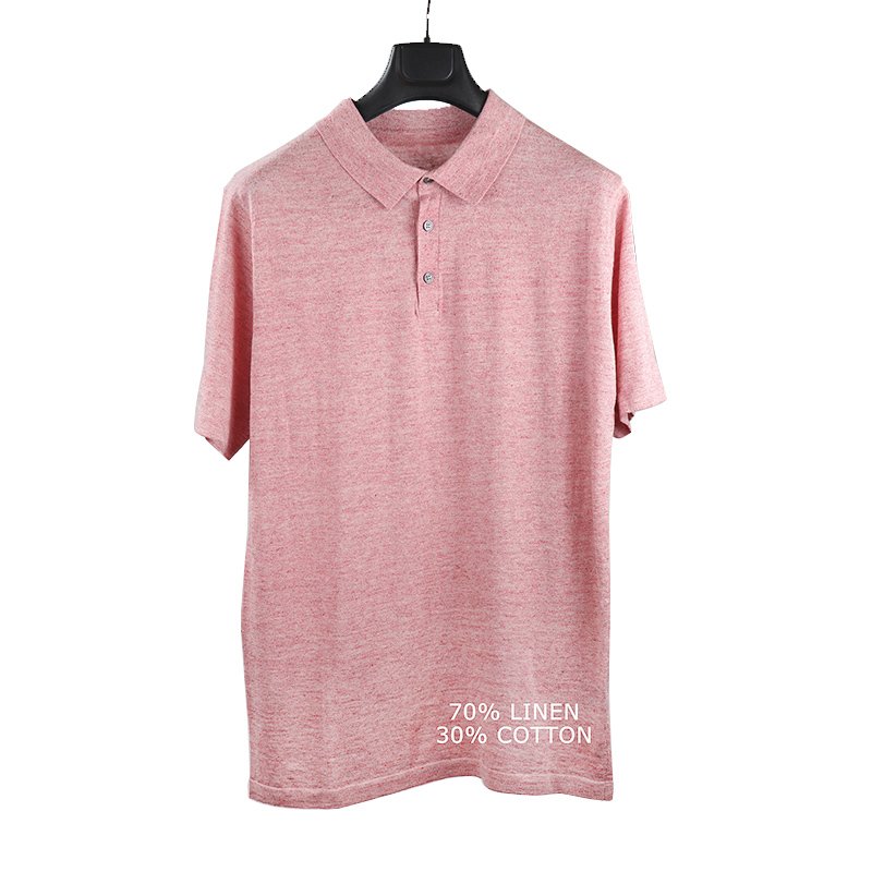 Custom Wholesale Men Summer Polo Shirts Plain Golf Polo Blank Sweater T Shirt Knitted Men's T-shirts