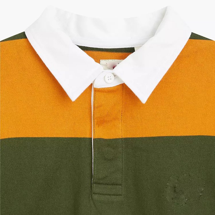 2024 China Custom Striped Half Sleeve Loose Oversized 100% Cotton T-shirts Custom Men's T-shirts Polo