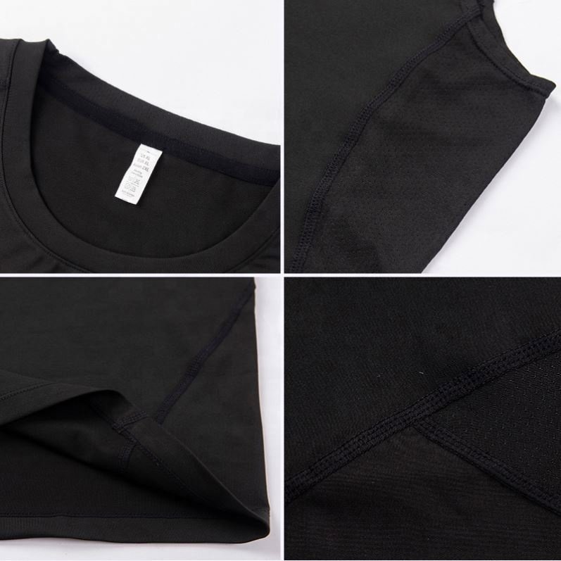 Black And White Fitness Clothes Custom Fashion Design Jogging Men's Casual Sports Wear Sportswear T Shirts