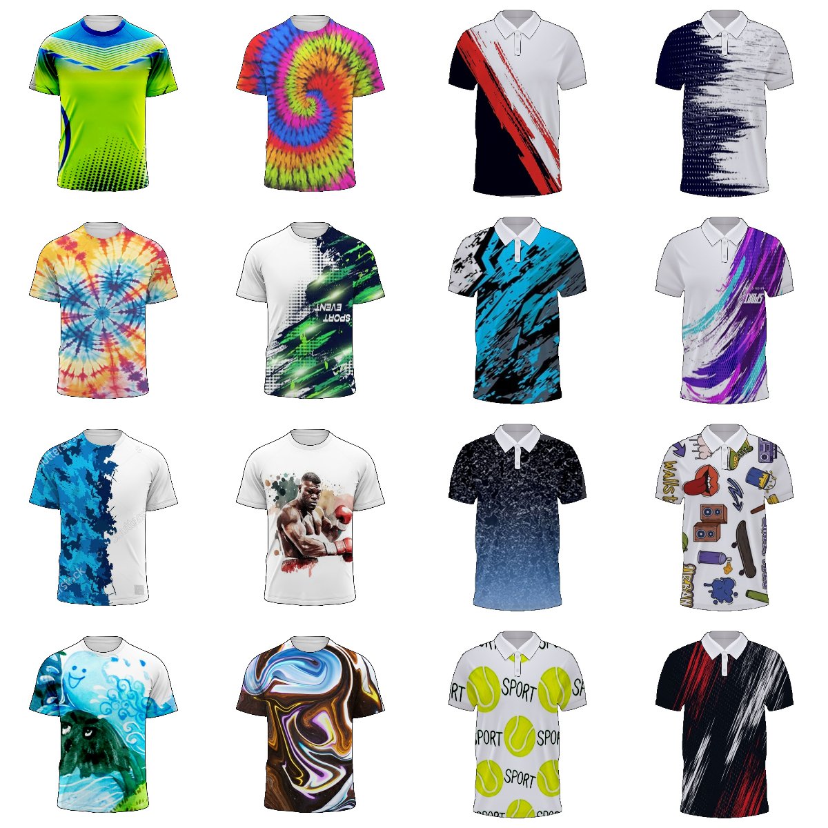 High Quality 100% Polyester Custom Prints Plus Size O-neck Tee T Shirt For Men Blank Tshirt Sublimation Printing Men's T-Shirts
