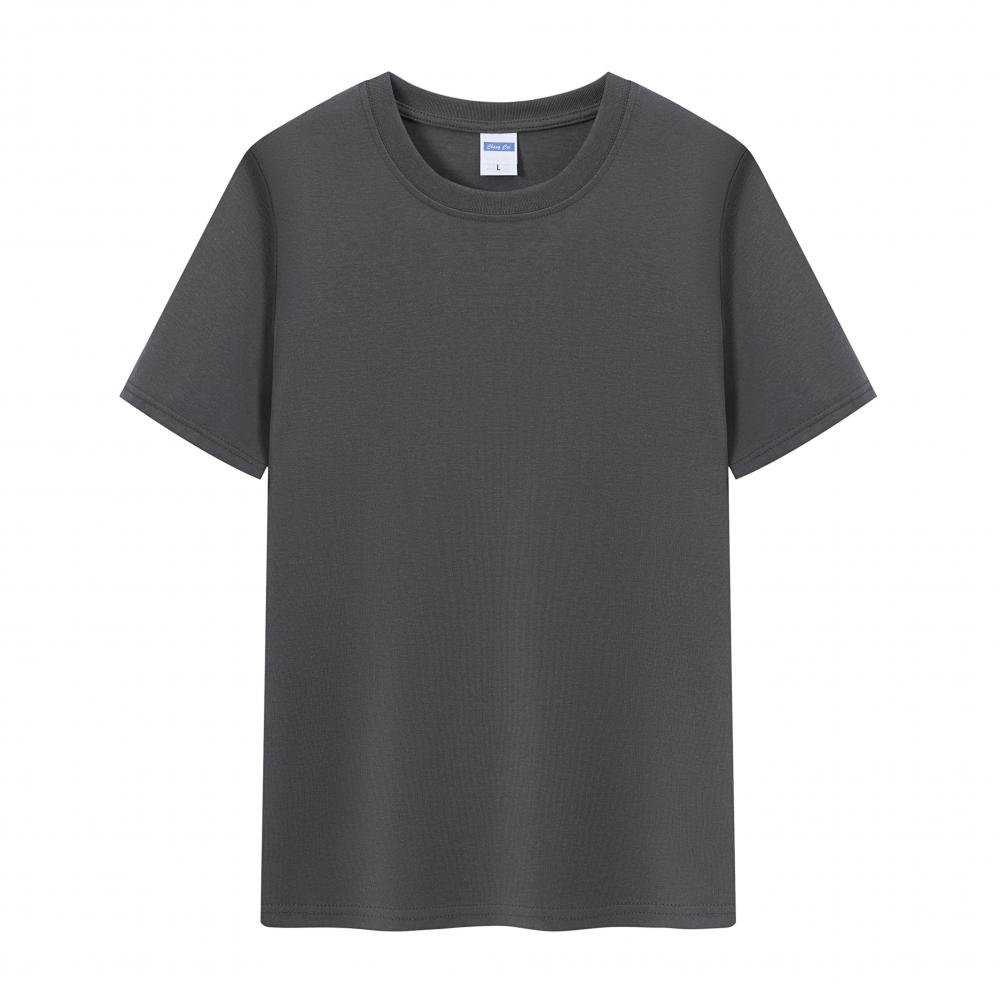 high quality 180gsm 60% Cotton 40% Polyester O-neck Unisex Causal Daily Short Sleeve Custom Logo Men's T-shirt T Shirt Tee