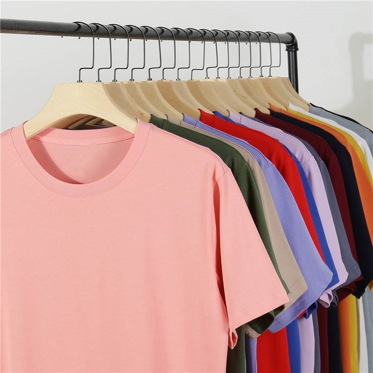 Quality Assurance Colorful Short Sleeve T-shirt Soft Breathable Blank Streetwear Cotton Men's Tshirt