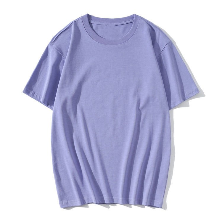 Quality Assurance Colorful Short Sleeve T-shirt Soft Breathable Blank Streetwear Cotton Men's Tshirt