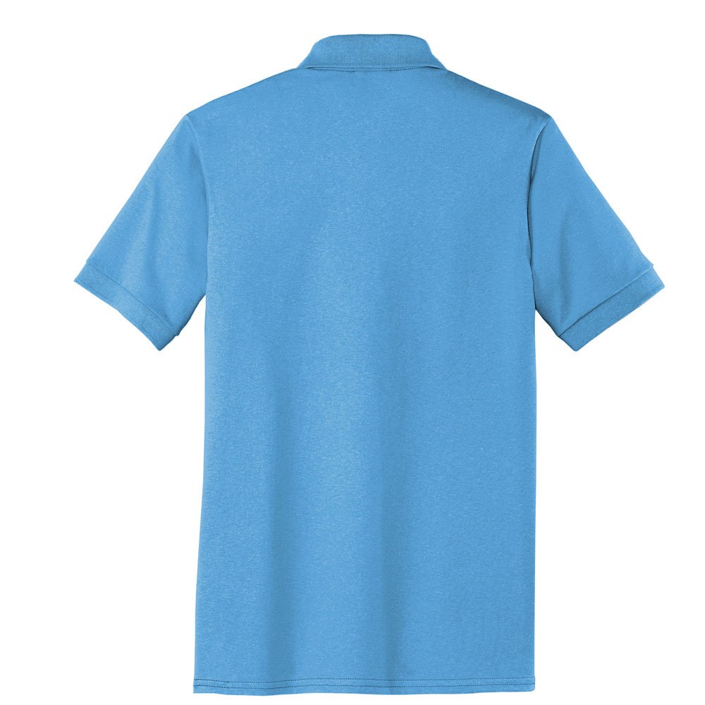 2023 New Custom Logo Solid Sky Blue color plain blank polyester embroidery t shirt cotton t-shirts men's polo shirts cheap