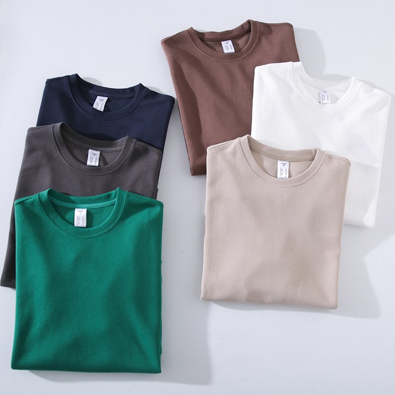 NXCAPS high quality wide boxy blank t shirt heavy weight cotton tshirt oversized black white t-shirt for men