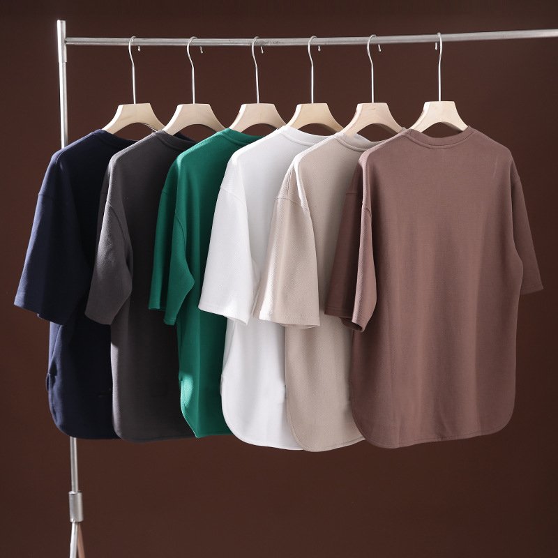 NXCAPS high quality wide boxy blank t shirt heavy weight cotton tshirt oversized black white t-shirt for men