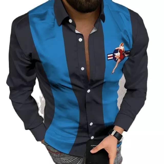 Men's High Quality Custom Bowling Hawaiian Fishing Shirts 100% Polyester Vintage Shirt for Men Formal Personality Shirt
