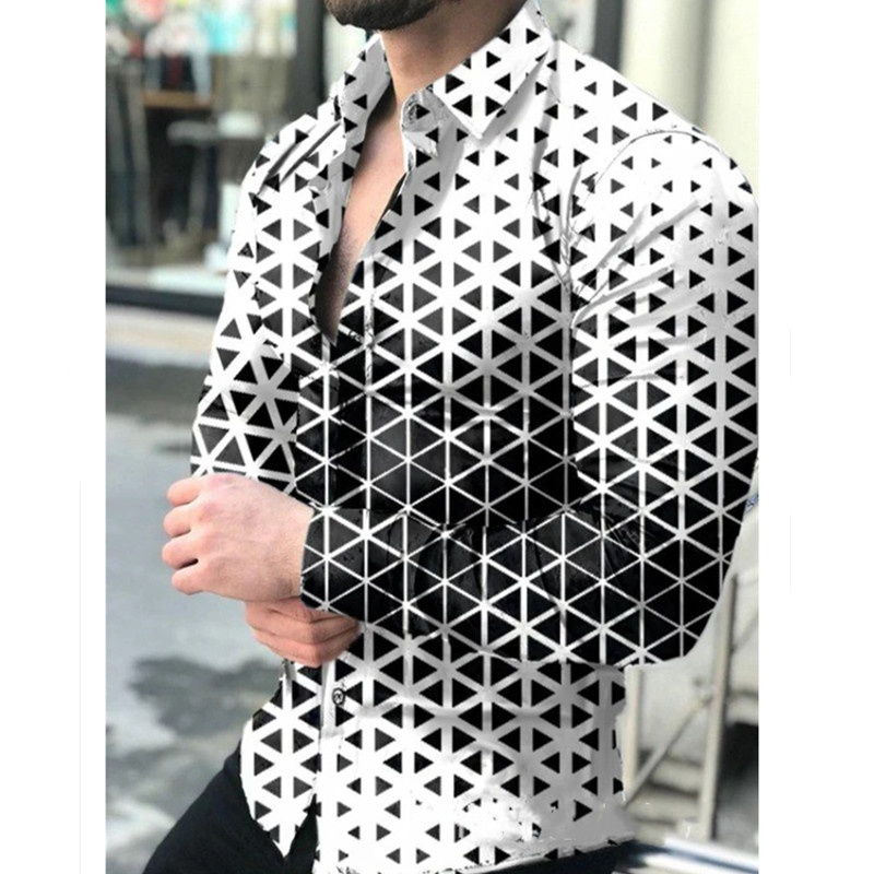 Men's High Quality Custom Bowling Hawaiian Fishing Shirts 100% Polyester Vintage Shirt for Men Formal Personality Shirt