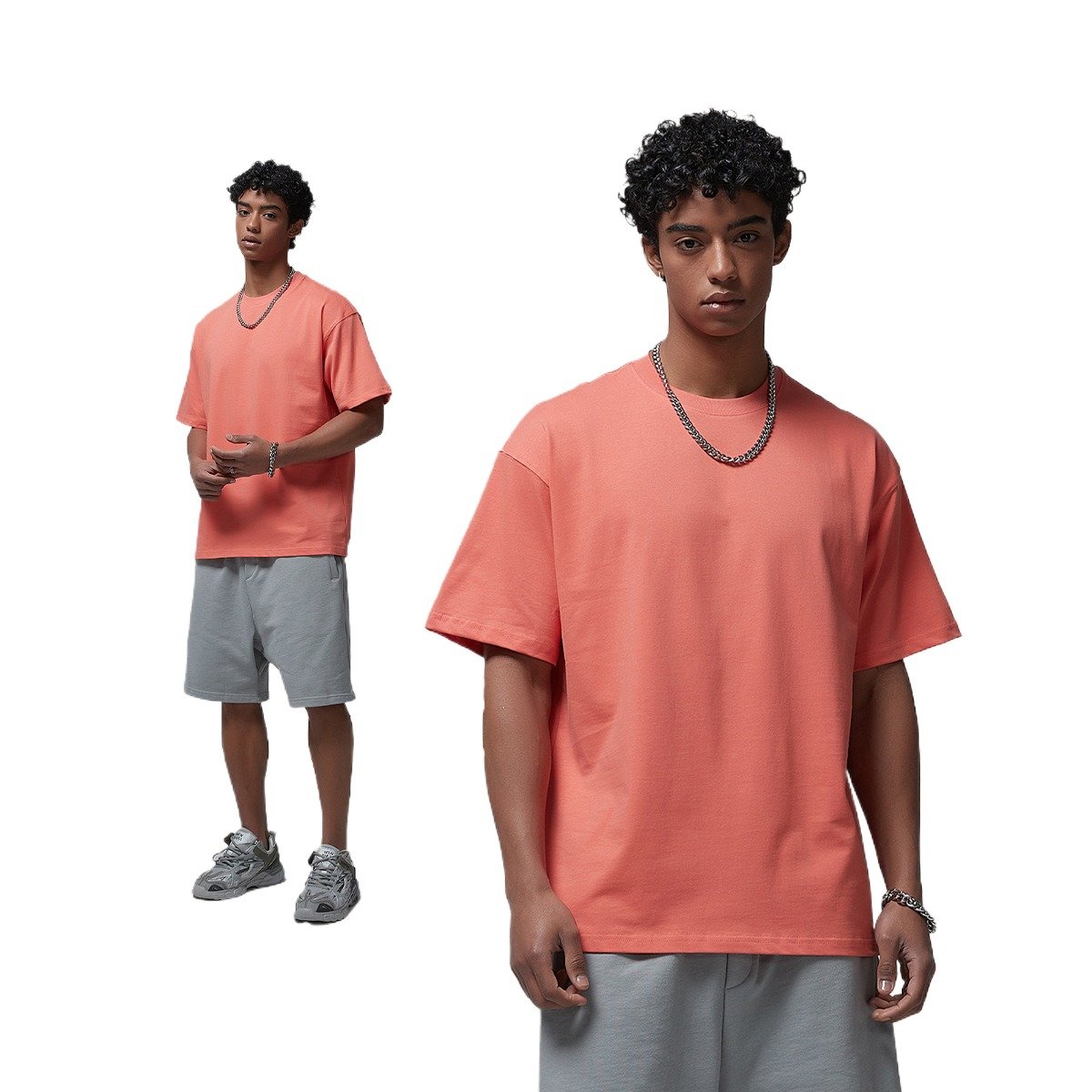 Wholesale 100% Cotton blank Oversized Tshirt 260G Heavy Weight Custom 3d Logo Men Puff Print Tee men's t-shirts